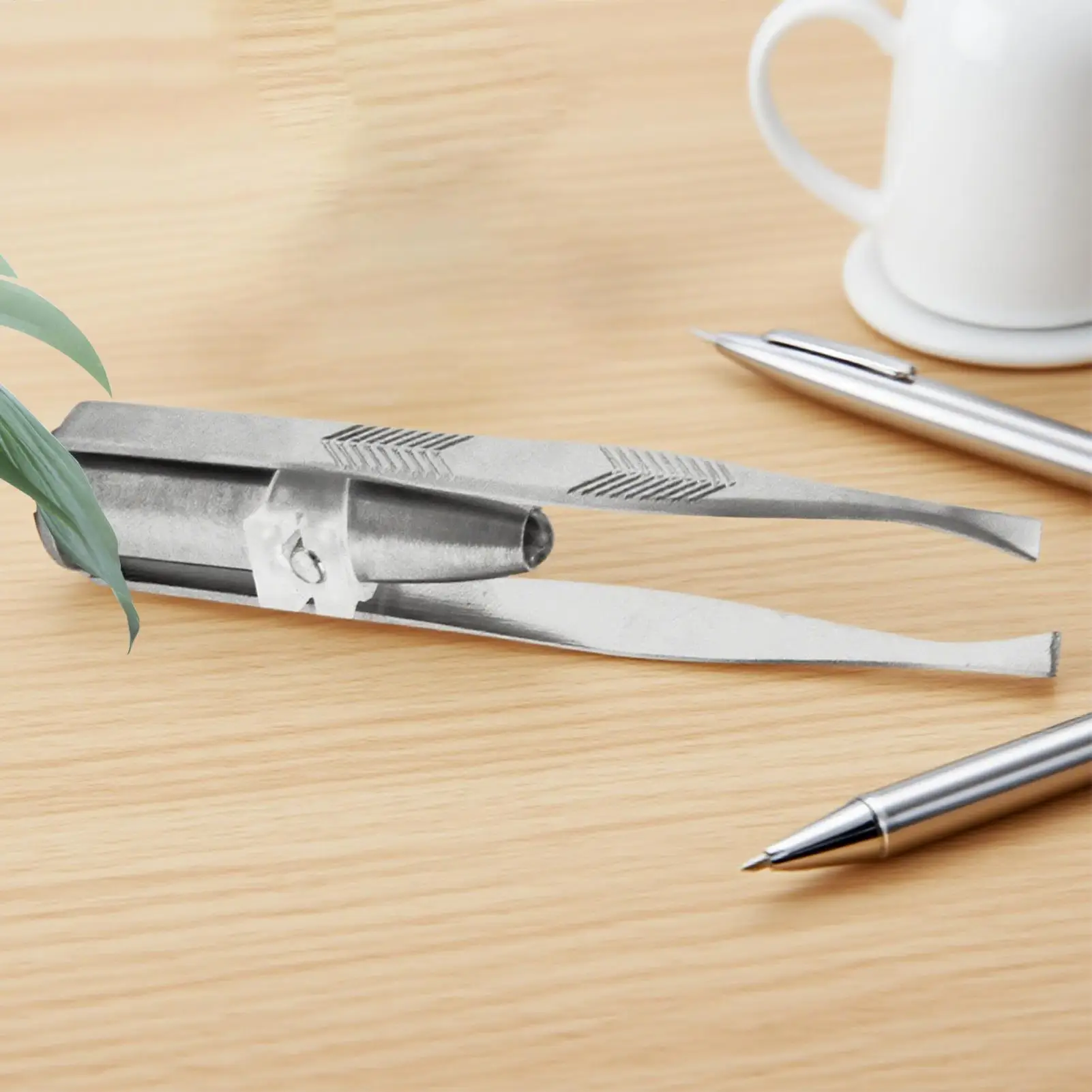 Pinzas para cejas con luz, pinzas para cejas portátiles de acero inoxidable con luz Led, herramientas de maquillaje cosmético para eliminación de cejas