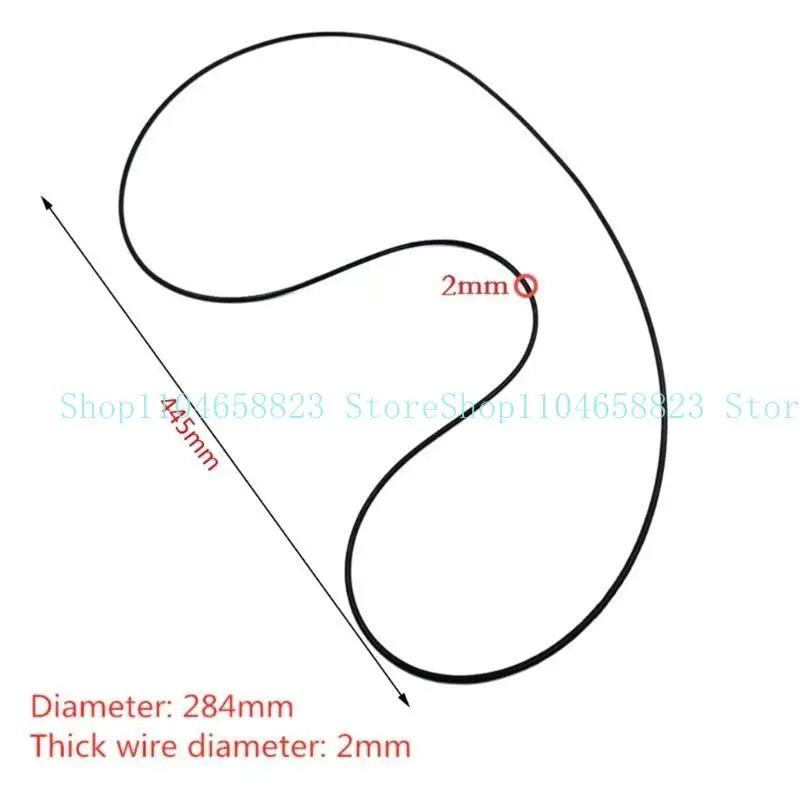 28.4 センチメートルラウンドセクションドライブフラットベルトゴム DVD カセットテープレコーダーターンテーブルストラップベルトカセットテープアクセサリー