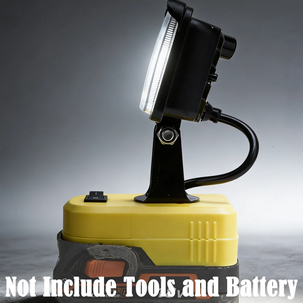 

Аккумуляторный светодиодный рабочий фонарь для Ridgid 18V Li-ion, беспроводная лампа для работы на улице, в мастерской, для кемпинга, аварийных ситуаций