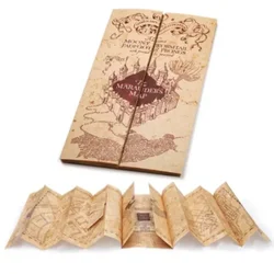 Hogwarts School Harries Ticket Marauder's Map Potters School of Witchcraft and Wizardry Brown Paper Treasure Map Christmas Gift