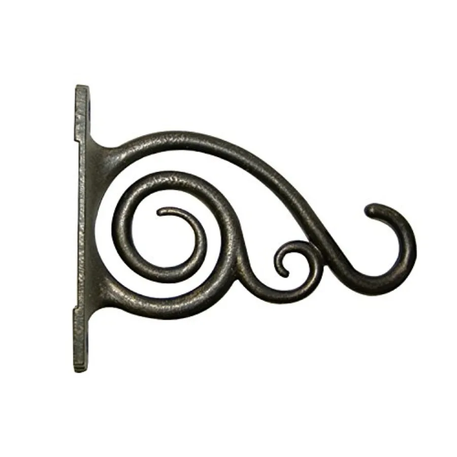 

100506642 Plant Bracket with Scroll Brushed Bronze 6