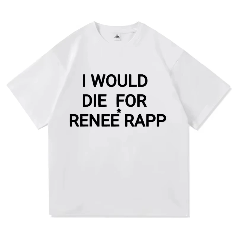 

Reneé Rapp Bite Me TShirt 2025 Retro Fashion Men/women Clothing Retro Harajuku High Quality Clothes Vintage Cotton TShirts Tops