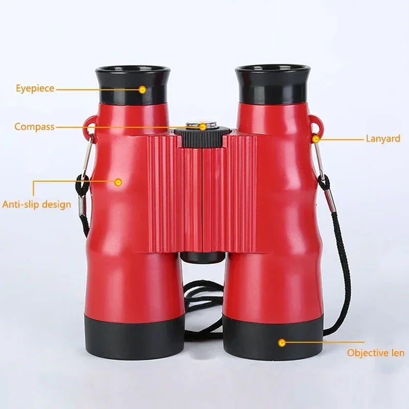 2Pcs 6X36 New Folding Binoculars Telescope Toy For Children Birthday Gift Portable Bird Watching Telescope Outdoor Camping Tool