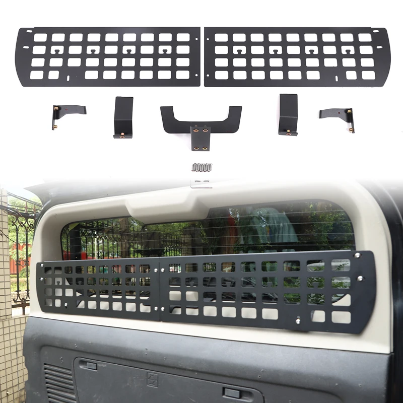 

Aluminum Alloy For HUMMER H3 H3T 2005-2009 Car Tailgate Glass Window Storage Fence Bracket Storage Bracket Car Modification