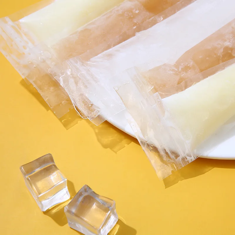 Tetp 100pcs transparente Eis am Stiel Taschen nach Hause DIY handgemachte Einweg Eis lutscher Gefrier schrank Verpackung für Joghurt Urlaub Party Gefälligkeiten