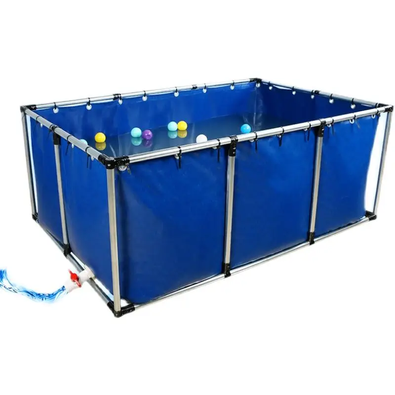 

Cheap wholesale sturdy durable pvc frame fish farming pond tank