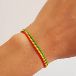 Rasta String Bracelet Set Hippy Thread Bracelet Rastafarian String Boho String Jewelry Surfer Men Bracelet Reggae Men