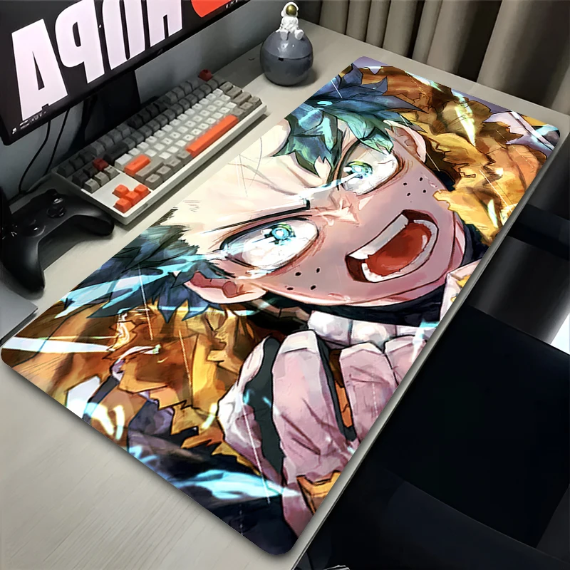 My Hero Academia Mouse Pad Large Gamer Keyboard Mat Pads Gaming Desk Protector Laptops Mousepad Anime PC carpet boy Mousepad