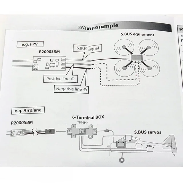 Ricevitore ultra micro R2000SBM con uscita segnale SBUS ad alta tensione S-FHSS