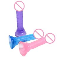 Manual Masturbation Stick Realistic Dildo Mini Silicone Penis With Suction Cup For Women Masturbation Male Dick Shop Sex Toys