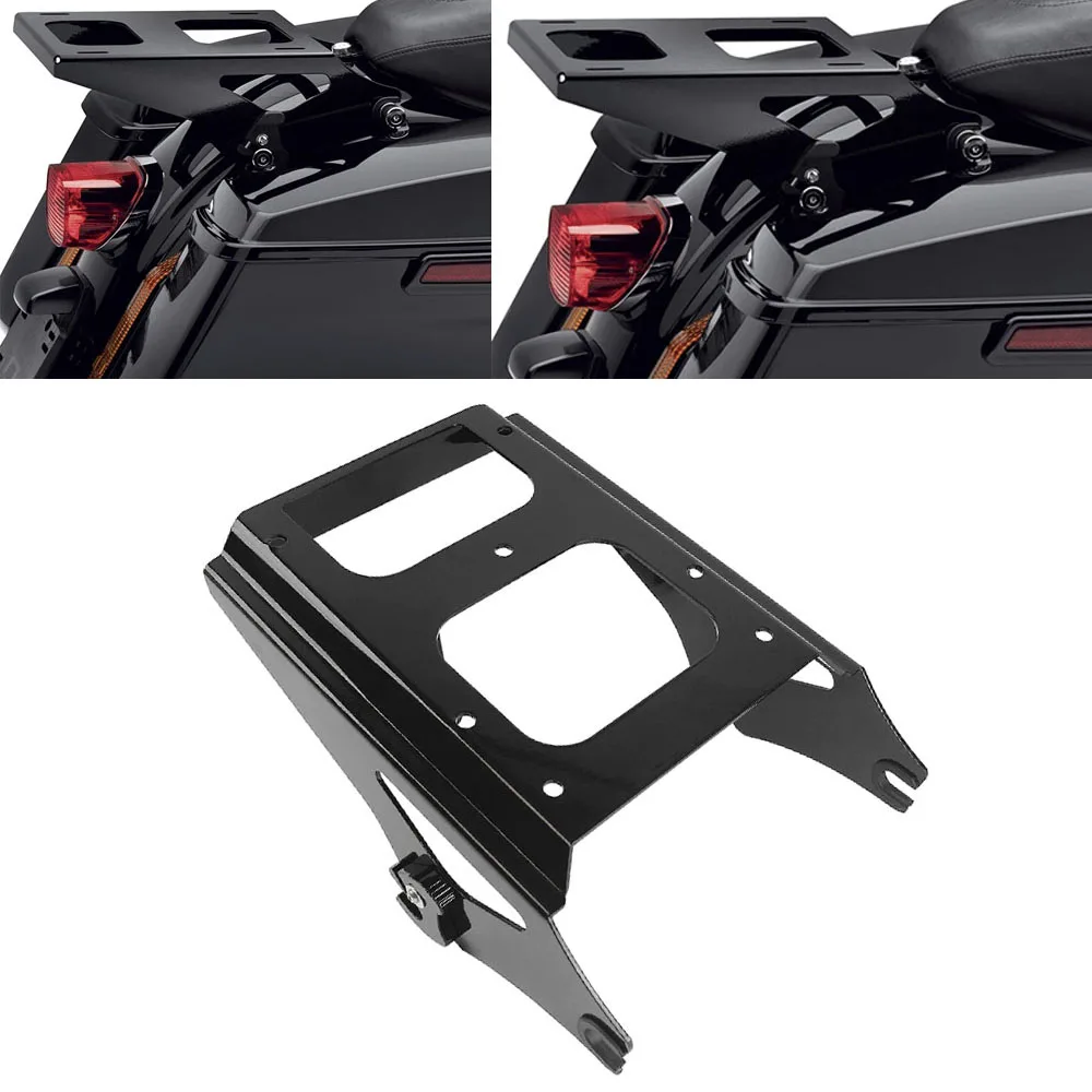 

For Harley Touring Motorcycle Detachable Two-Up Tour Pack Mount Luggage Rack for Electra Street Road Glide 2009-2013 2012 2011