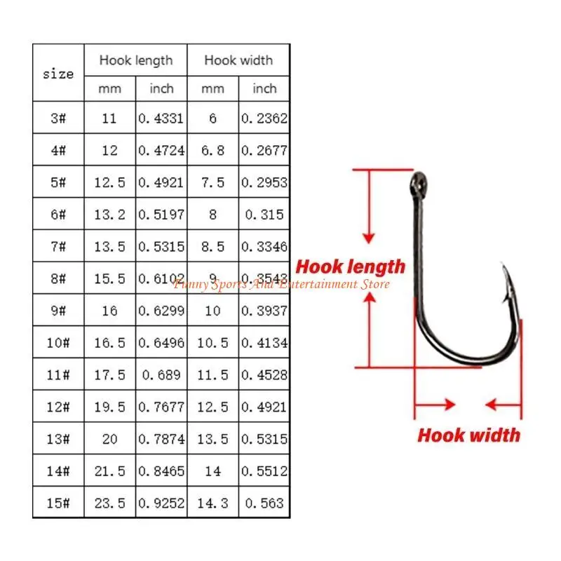 C4DE 500 قطعة خطاف الصيد من الفولاذ الكربوني مع صندوق مقصورة دوائر الكارب هوك صيد سمك الشبوط ملحقات صيد الأسماك