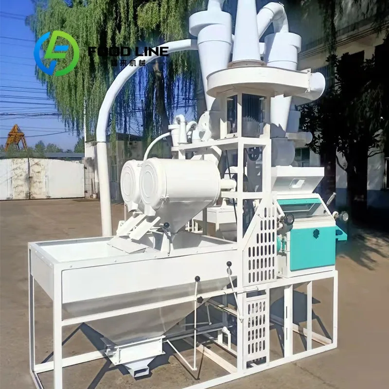 Horizontal Corn Wheat Flour Mill Large Capacity Raw Grain Hopper Minimizes Refill Frequency For Continuous Corn Wheat Milling