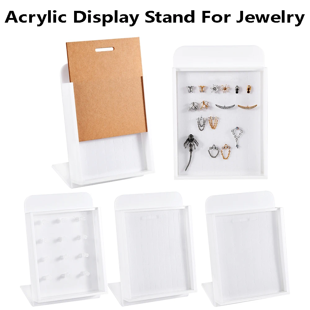 

Acrylic Display Stand for Ear/Nose/Navel Belly Button Rings Piercing Jewelry Storage Box With Lid Piercing Jewelry Accessories