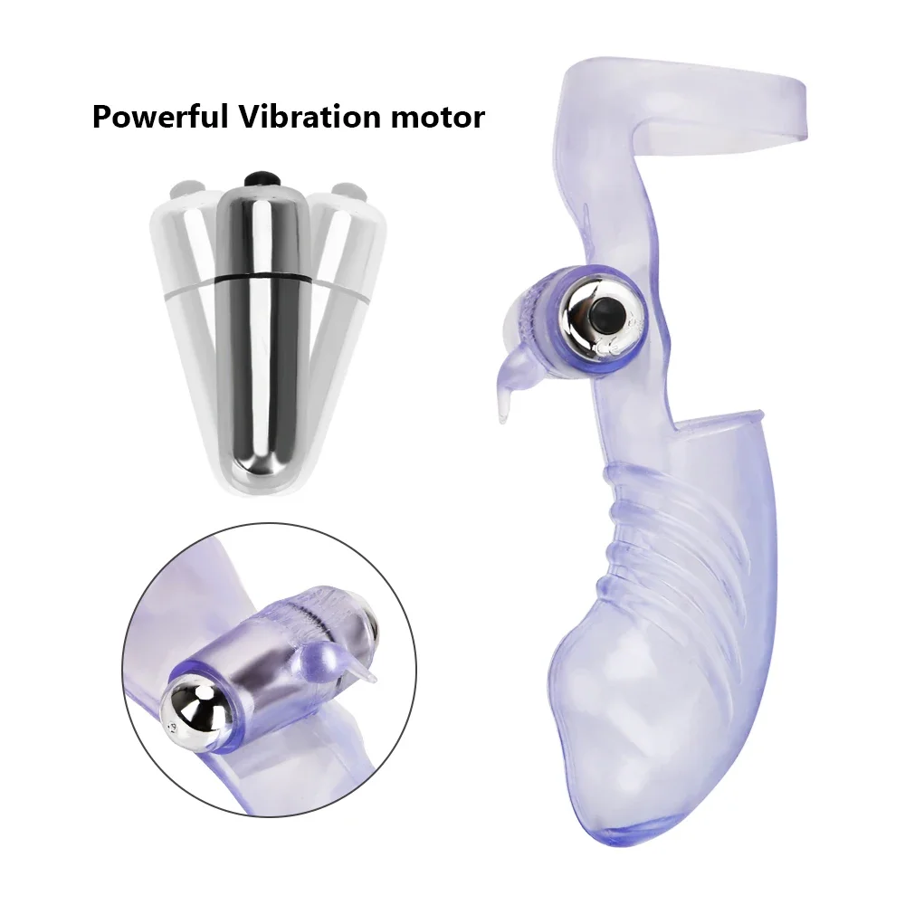 Finger Sleeve Vibrator G Spot Clit Massage Orgasm Massager penis Condom Stick Dildo Rabbit Vibrating Stick Sex Toy for Women