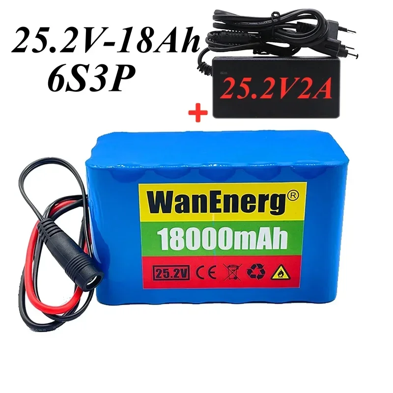 

air transport 24V 18Ah 6S3P 18650 Battery Lithium Battery 25.2v 18000mAh Electric Bicycle Moped /Electric/Li ion Battery Pack