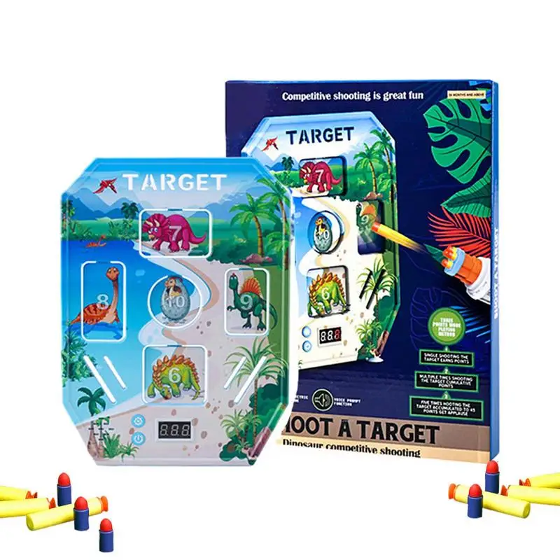 Digital Target Game Auto Reset Digital Electronic Targets 3 Modes Target Electric Scoring Soft Foam Dart Toy With Sound For Kids