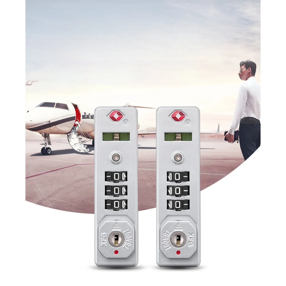 Replacement Suitcase Lock Customs Combination Lock, Luggage Buckle For Aluminum Cases, Resettable Code For Travel Safety 2025