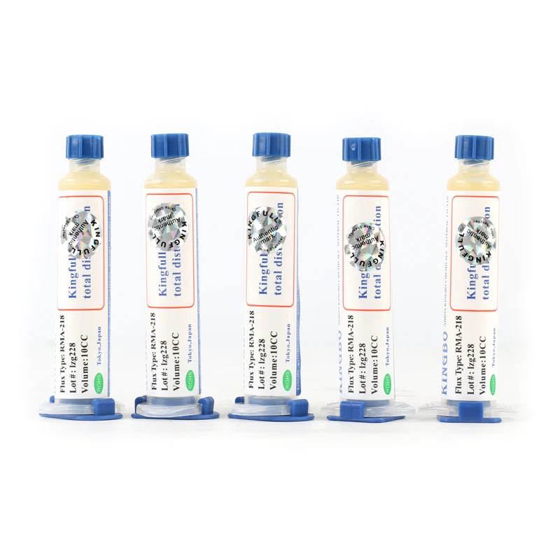 10PCS Solder Paste 100% KINGBO RMA-218 10CC Flux Cleaning-free Low-smoke BGA Soldering Station Commonly Used