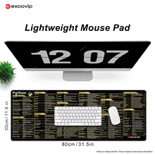 EXCO Python Programing Mouse Pad Large Shortcuts Cheat Sheet Keyboard ...