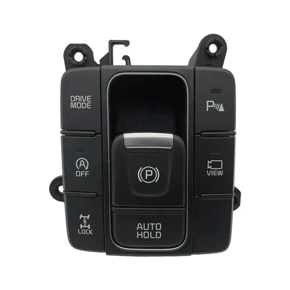 For Daily Driving Safety Handbrake Switch Button Direct Replacement Part High Durability Plastic Front Vehicle Placement