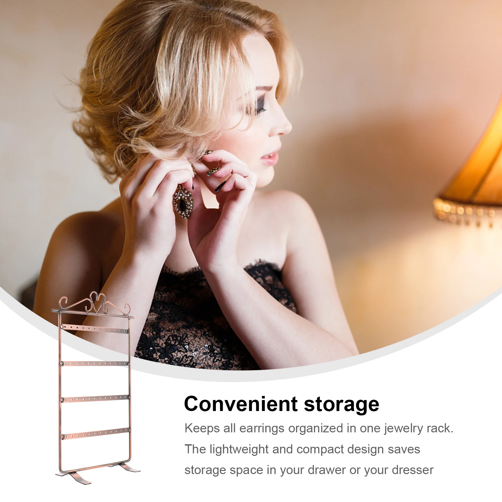 

Earring Holder Displays Wedding Jewelry Storage Rack Creative Practical Stand Tower Earrings