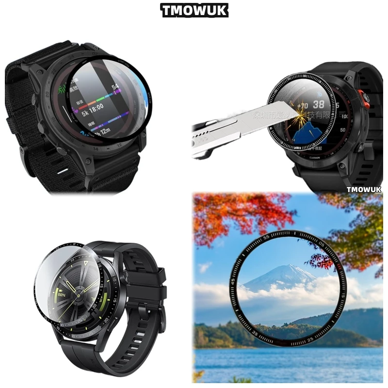 

For Garmin Fenix 6 7 8 7X 6X 7S 47mm 51mm High Clarity 3D Curved Screen Protector