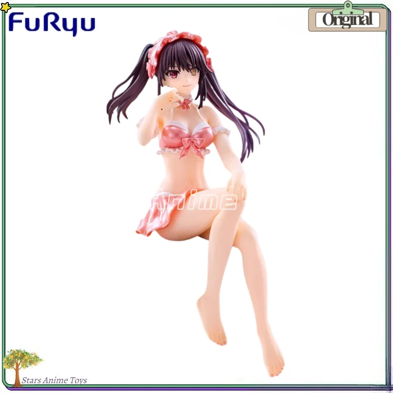 

Оригинальная фигурка FuRyu Noodle Stopper DATE A LIVE IV Куроми Токисаки в розовом купальнике, коллекционная модель аниме-персонажа