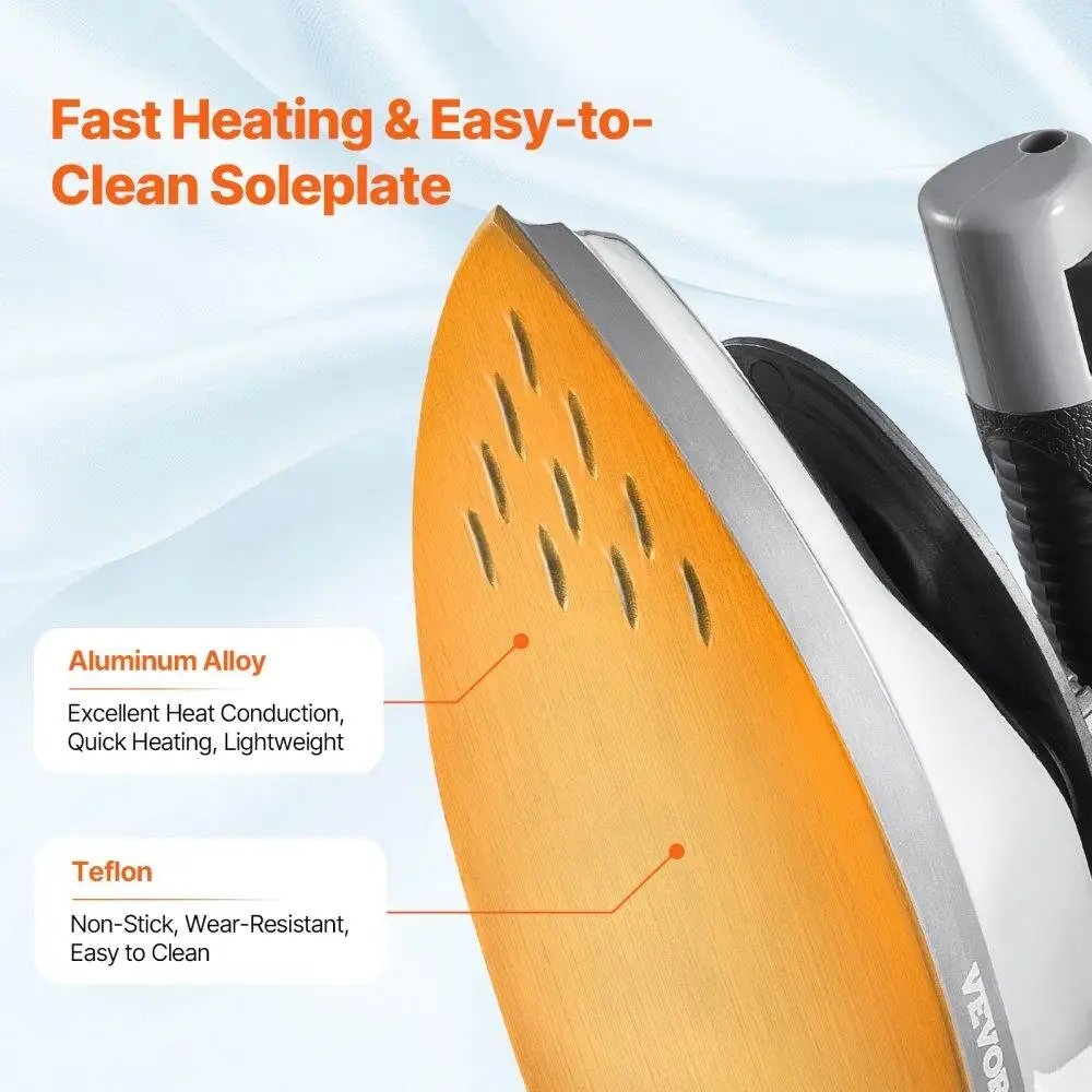 1000W Feed Steam Iron 35L Water Tank Heavy Duty Electric Iron for Professional Use