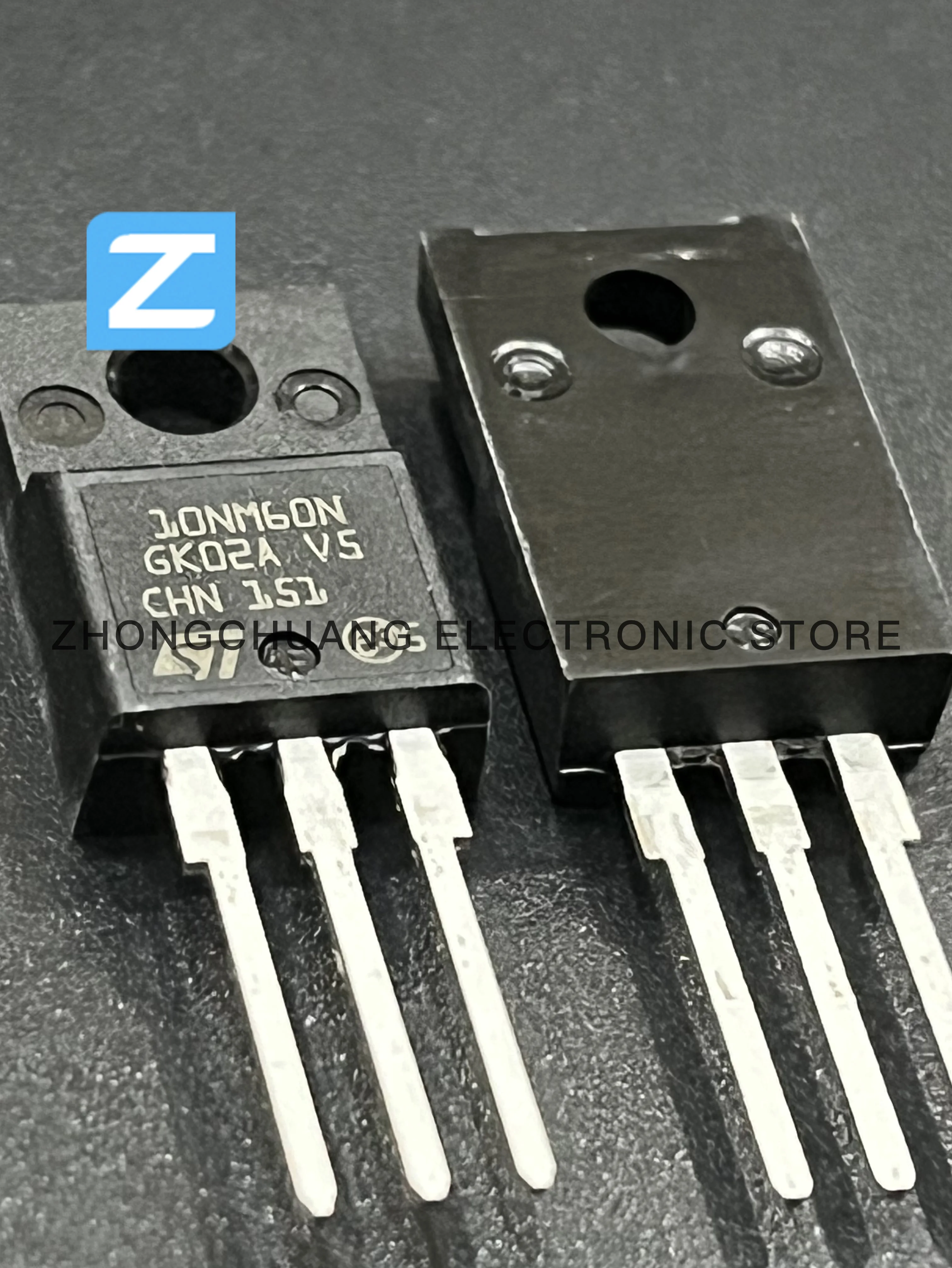 1-10 pièces STF10NM60N 10NM60N TO-220F 600V 10A MOSFET nouvel original