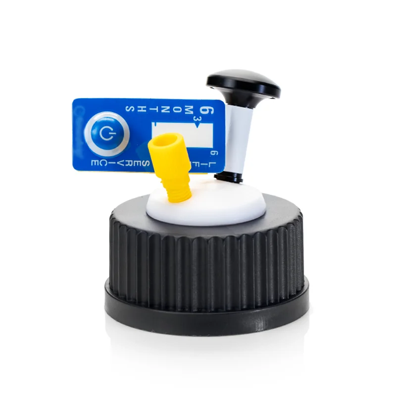 Waste gas filter GL45 solvent bottle collection cap Waste liquid safety cap Liquid chromatograph mobile phase bottle cap