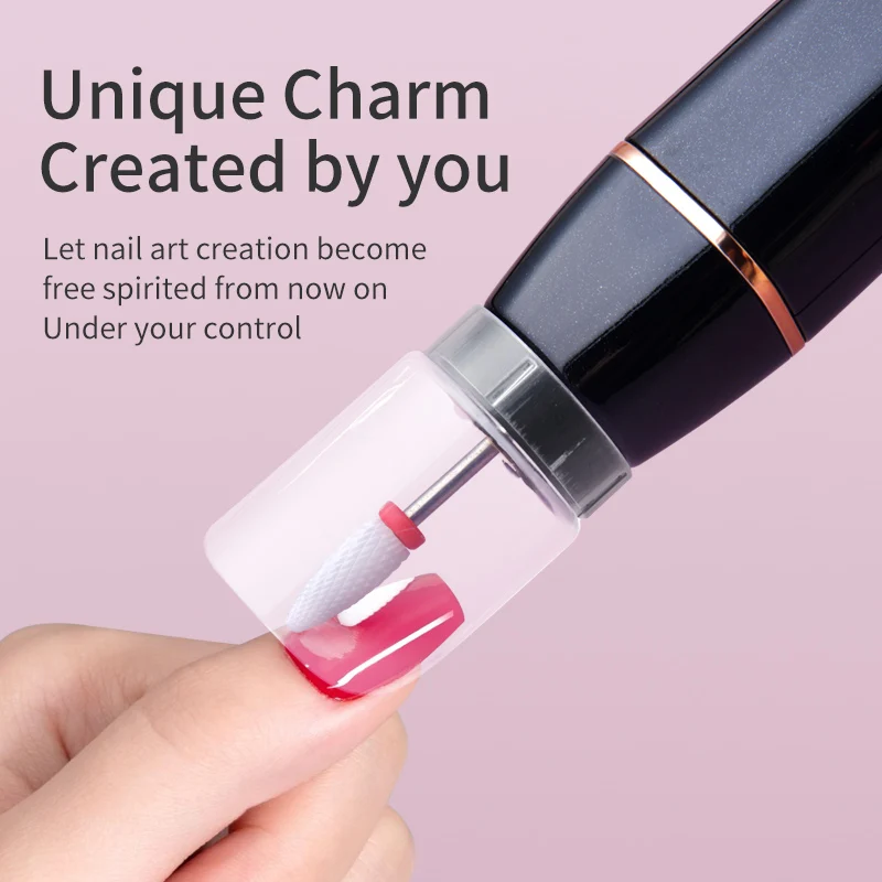 اللاسلكية مسمار الحفر القلم USB ملف الأظافر تلميع القلم GLX015 قابلة للشحن مسمار آلة الحفر المحمولة مانيكير الحفر صالون أداة #2