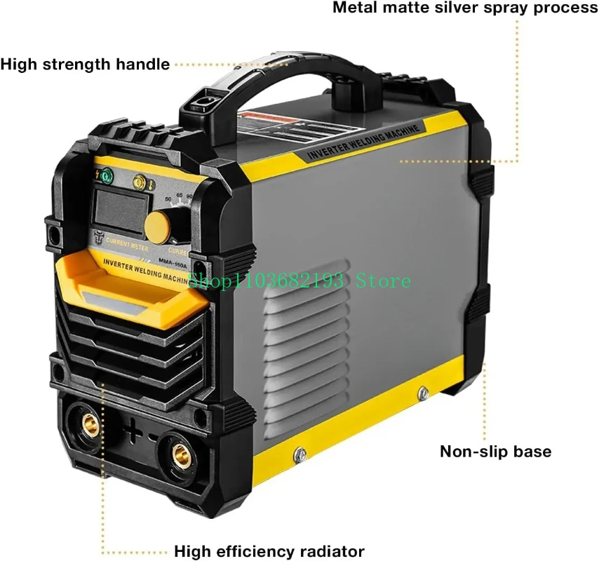 110/220V MMA Welder 160A ARC Welder Machine IGBT Digital Display LCD Hot Start Welder with Electrode Holder Work Clamp