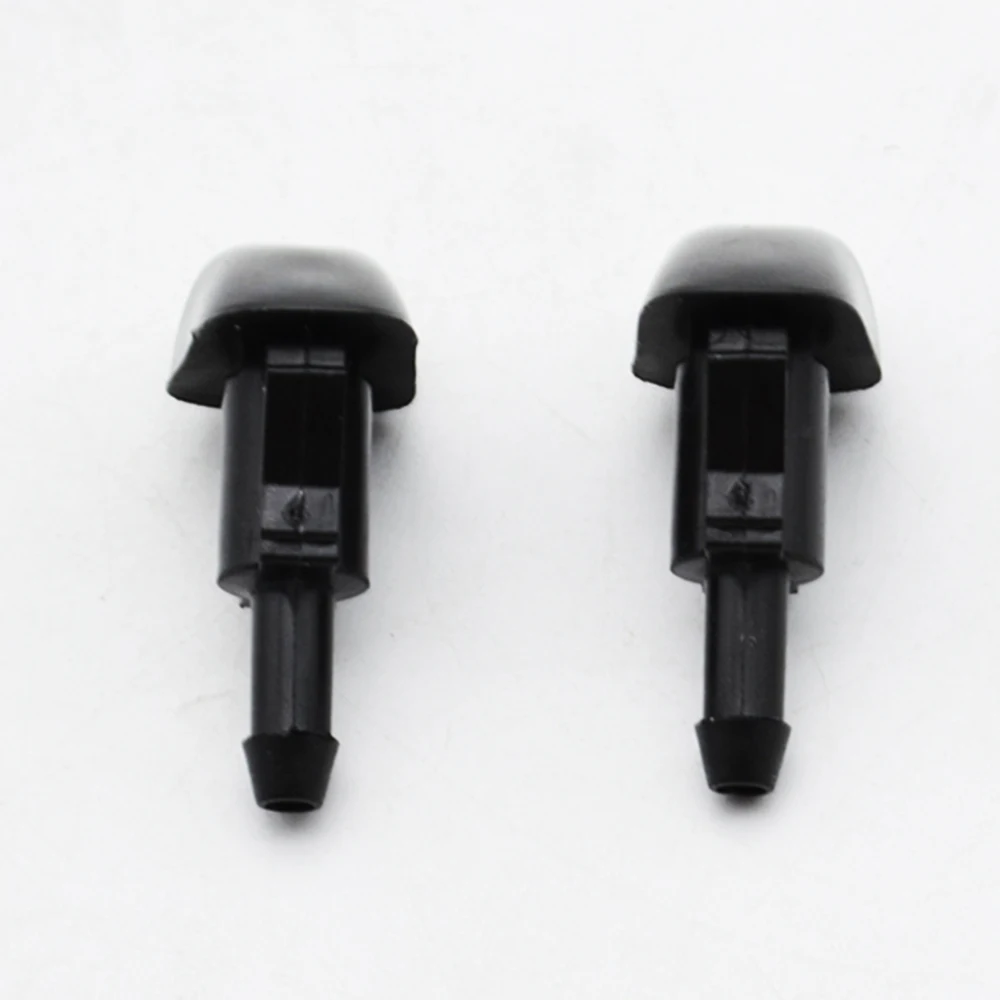 APKTNKA 2PCS Front Windshield Wiper Water Washer Jet Nozzle For Hyundai Santa Fe Sonata Tiburon Elantra Coupe For Kia Rio