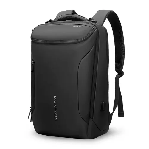 MARK RYDEN-Mochila De Negocios impermeable para hombre, morral de viaje para ordenador portátil con carga USB, se adapta a ordenador portátil de 17 pulgadas y equipo técnico
