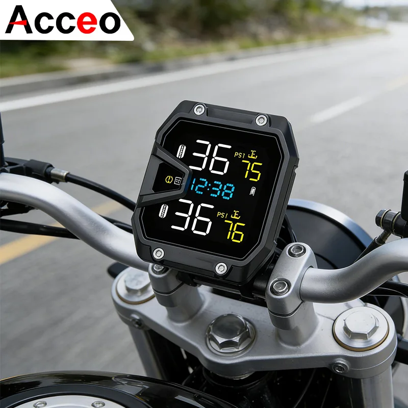 

Умный TPMS-датчик давления в шинах для мотоциклов, водонепроницаемый детектор давления и температуры шин для локомотивов, интеллектуальное оповещение о состоянии шин