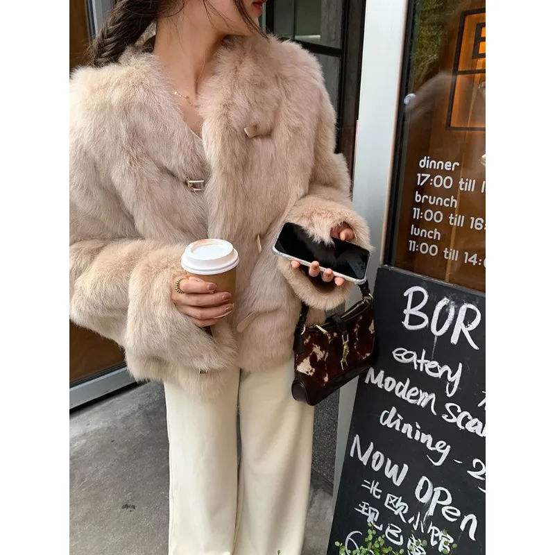 Cardigan à revers à manches longues et boutons pour femme, vêtement d'automne et d'hiver, couleur unie, floqué, mode décontractée, haut ample