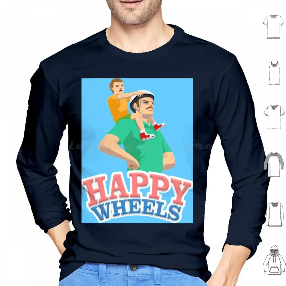 Happy Wheels Hoodie cotton Long Sleeve Happywheels Gaming Youtube Memes Gamer Funny Videos Comedy Subscribe Kuplinov Dankmemes