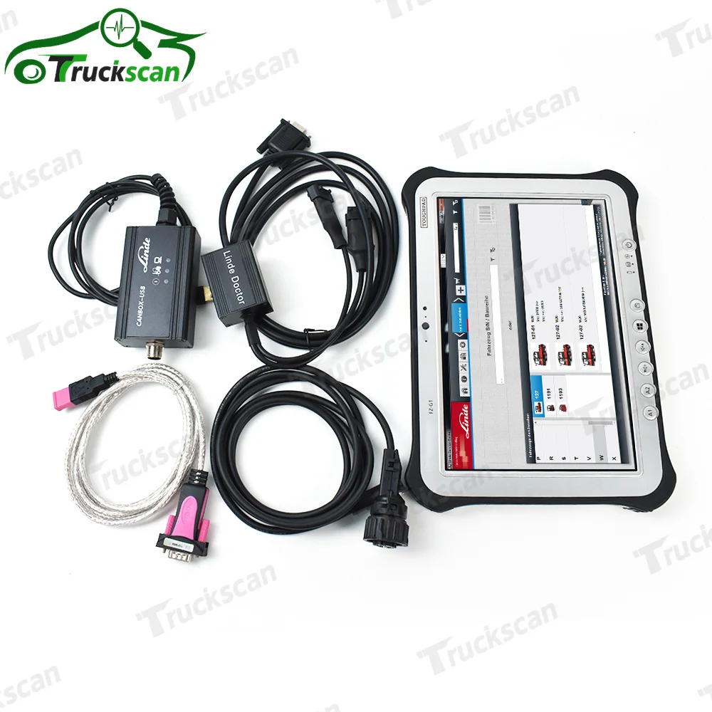 

for Linde Canbox doctor Linde pathfinder Linde forklift truck diagnostic tool +FZ G1 tablet