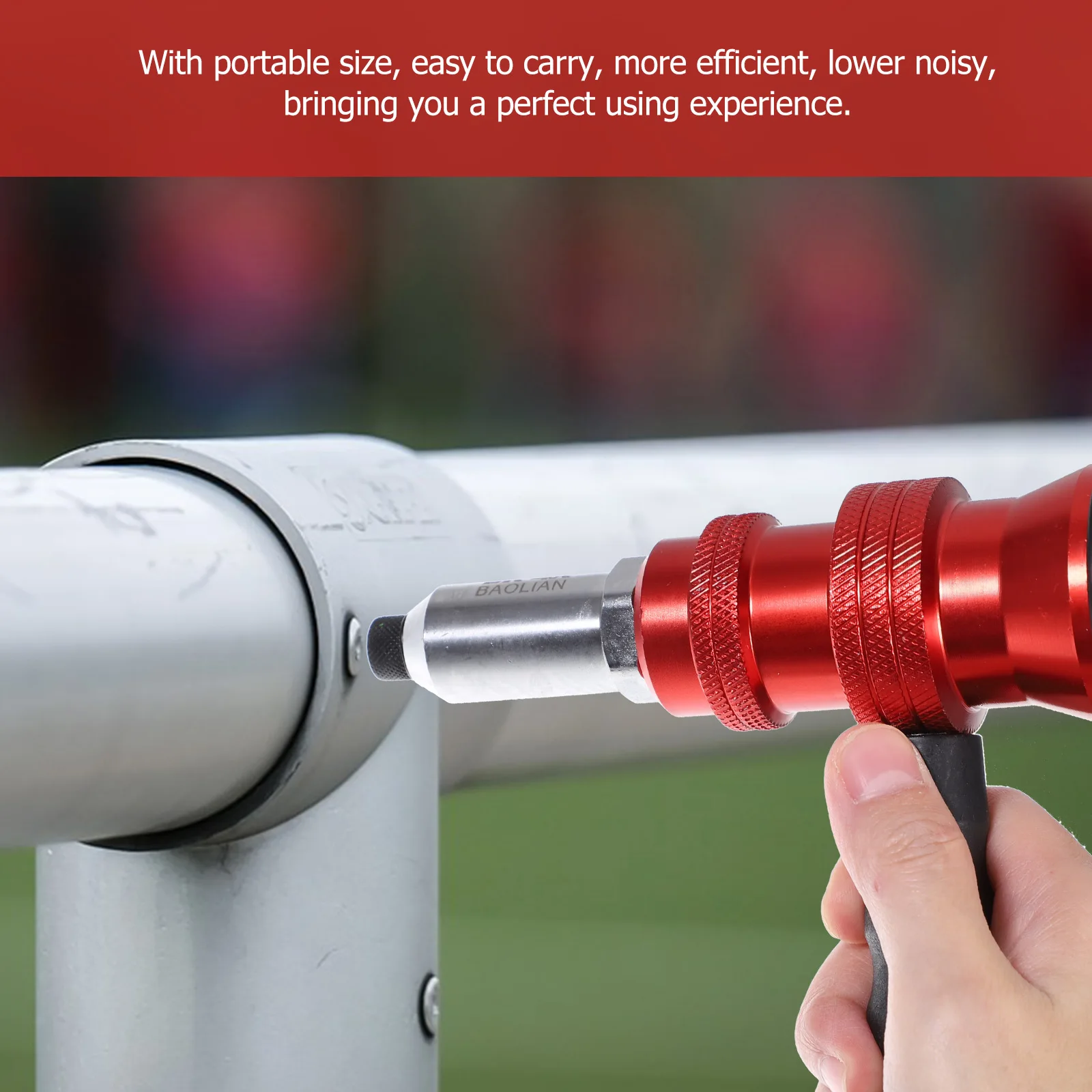

Aluminum Alloy Rivet Gun Adapter Electric Drill Tool Nut Insert Auto Repair Durable Easy Use Time Saver Riveting Casting Tools