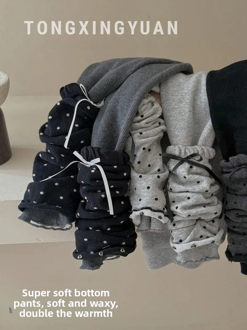 

Trendy Faionable Fce Lined Patchwork Elastic Pencil Pants Leggings for Girls Autumn Winter New Arrival Boting Long Tr...