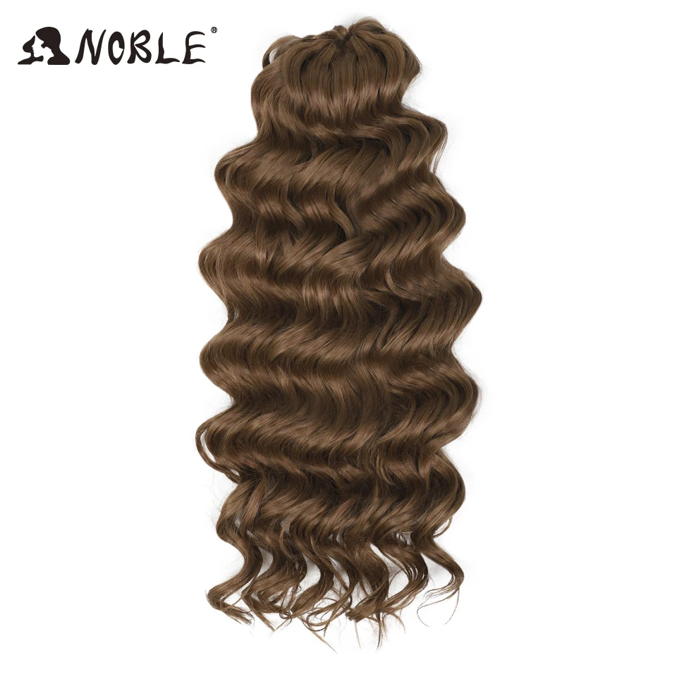 Noble Hair Twist Crochet Lockiges Haar 16“ Regenbogenfarben Tiefe Welle Flechthaar Ombre Blond Wasserwellen Flechthaarverlängerungen – Detail 26