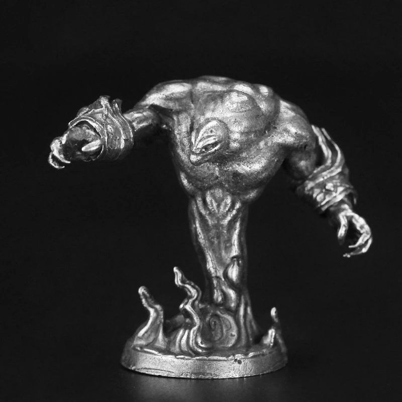 Cupronickel Metal Water Element Żołnierz Figurki Miniaturowy Model Gra Planszowa Kreatywna Ozdoba Akcesoria Zabawki