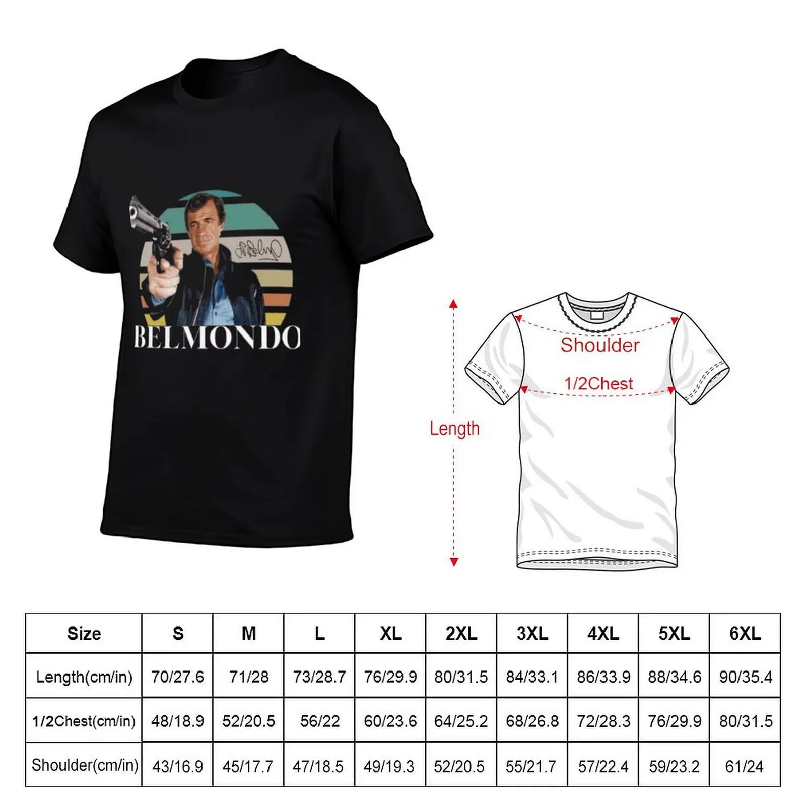 Jean Paul Belmondo T-Shirt Athletic Quick Dry T-Shirt for Men
