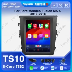 Android 15 For Ford Mondeo Fusion MK 5 2013-2018 Stereo 9.7 Inch Android auto Car Carplay Multimedia Player Navigation GPS