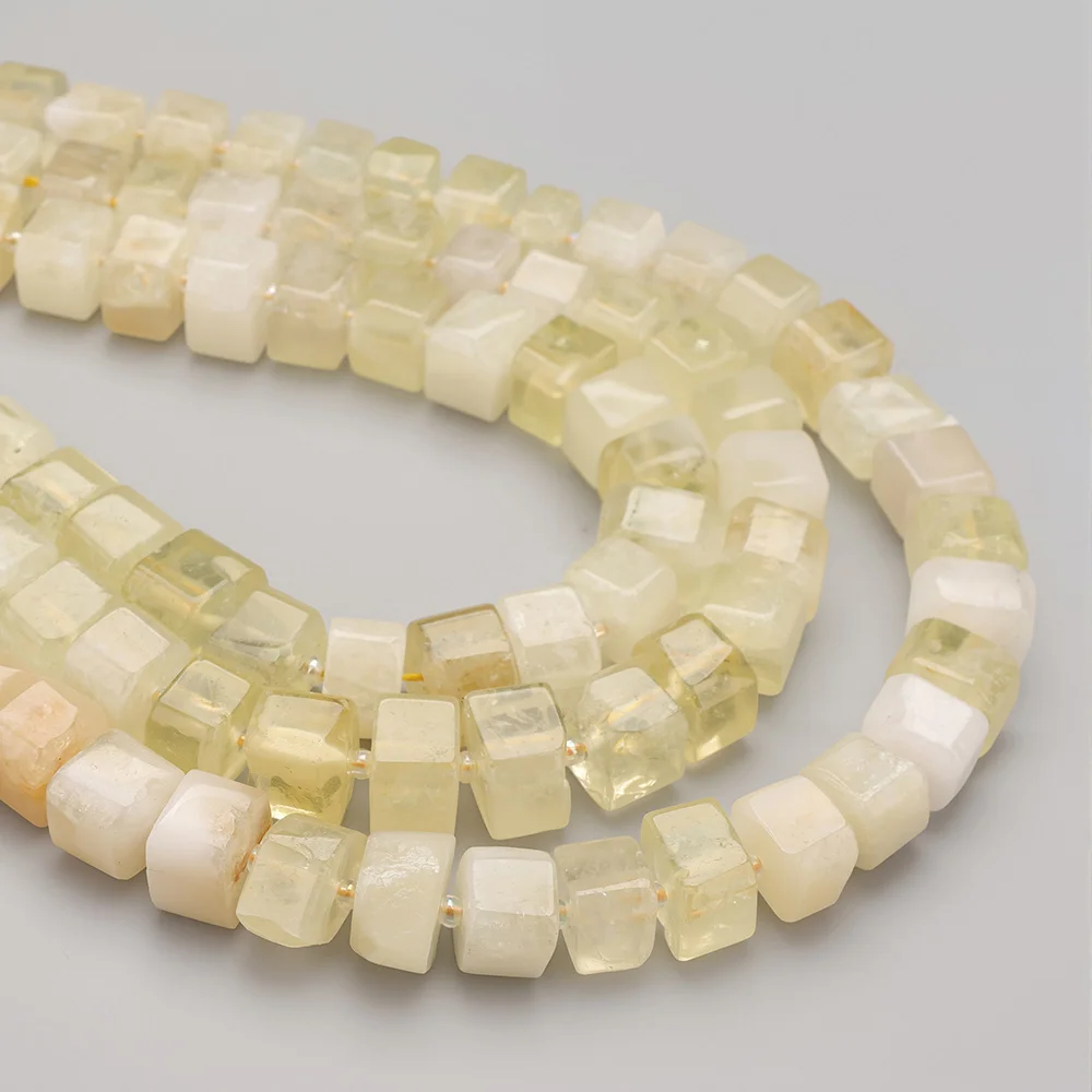 Gemischte Naturstein Facettierte Würfelperlen Rhodonit Amazonit Achat Amethyst Quarz Lose Abstandsperlen DIY Schmuckherstellung Zubehör – Detail 5