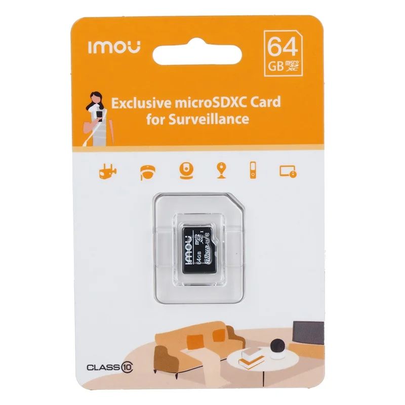 IMOU SD Memory Card for Surveillance 256GB 128GB 64GB 32GB Exclusive MicroSDXC Card