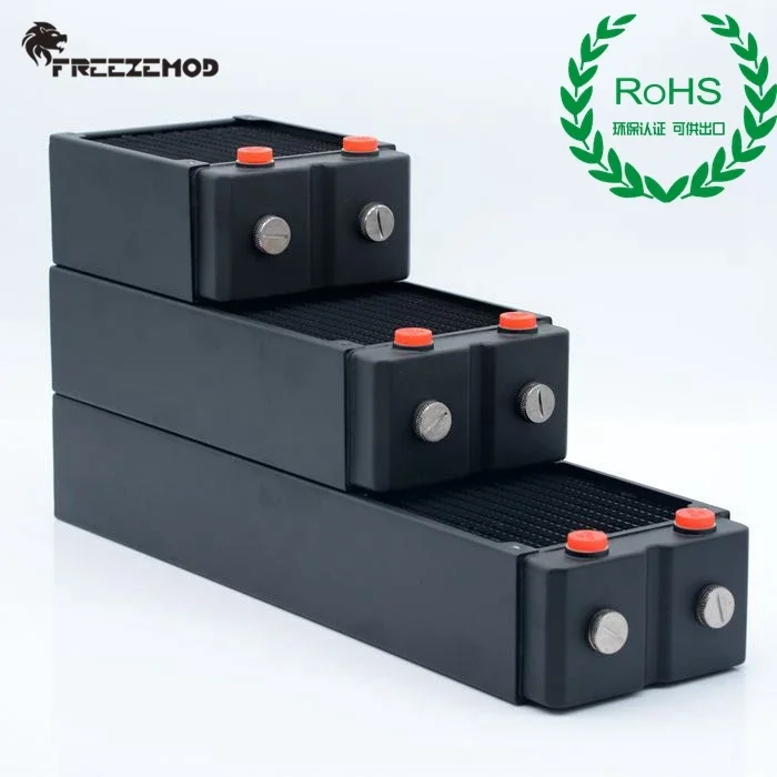 65 مللي متر مشعاع سميك 120 مللي متر تبريد المياه 3 طبقات سميكة النحاس بالوعة الحرارة FREEZEMOD مبرد مياه شهادة ROHS TSRP65-WP120