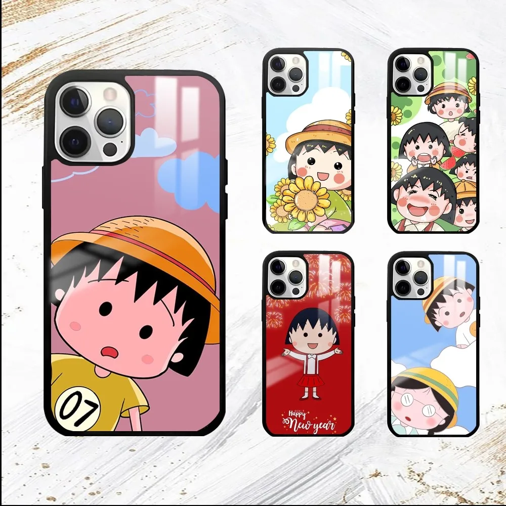 Catoon C-Chibi M-Maruko-C-Chan Phone Case For iPhone 16 15 14 13 12 11 Pro Max Plus Mini PC Fashion High Quality mirror phone