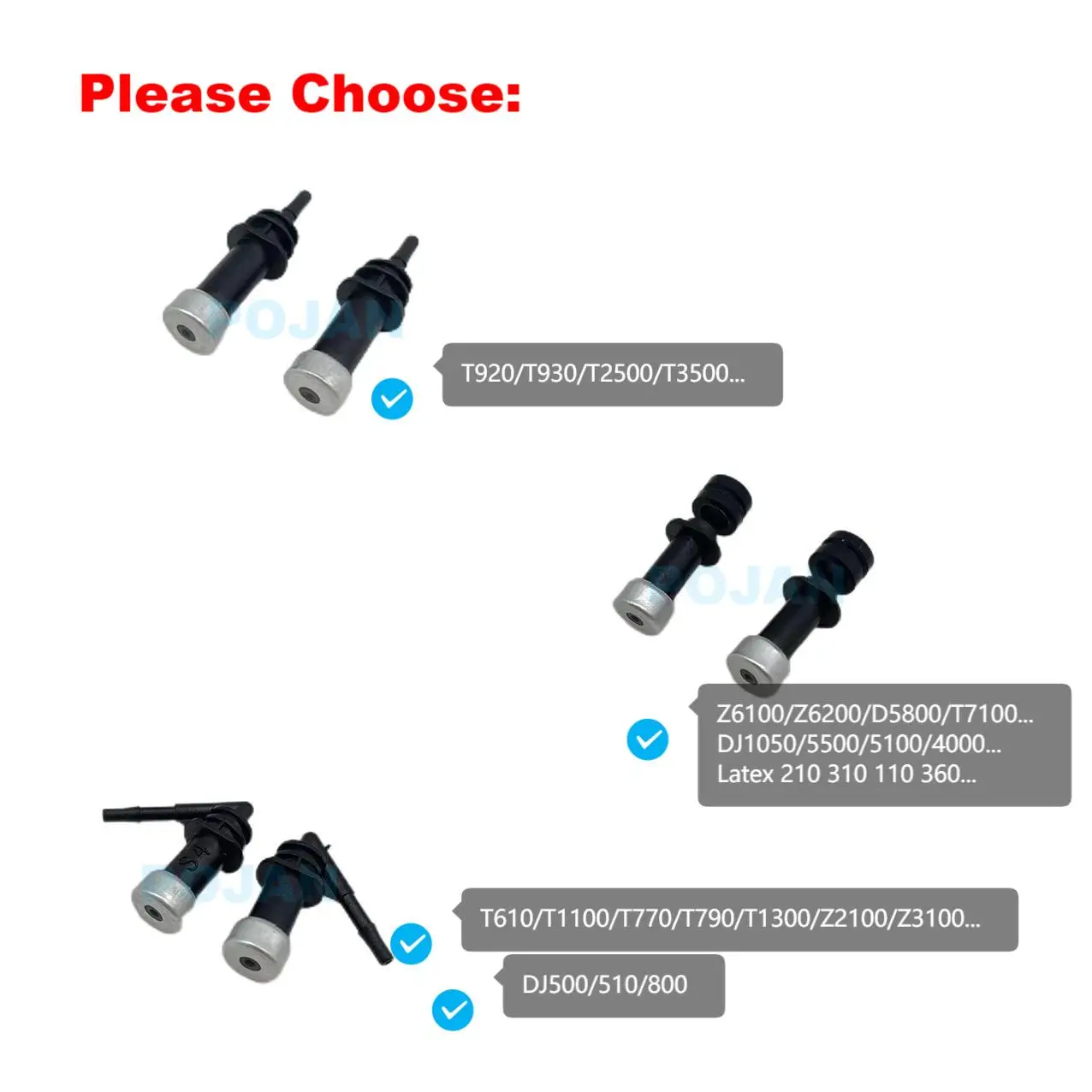 

Nozzle of Ink Tube For Designjet 500/800 T790 T1300 T920 T2500 6100 Z6200 6800 4500 5500 D5800 L26500 T7100 Latex 10 330 360 570